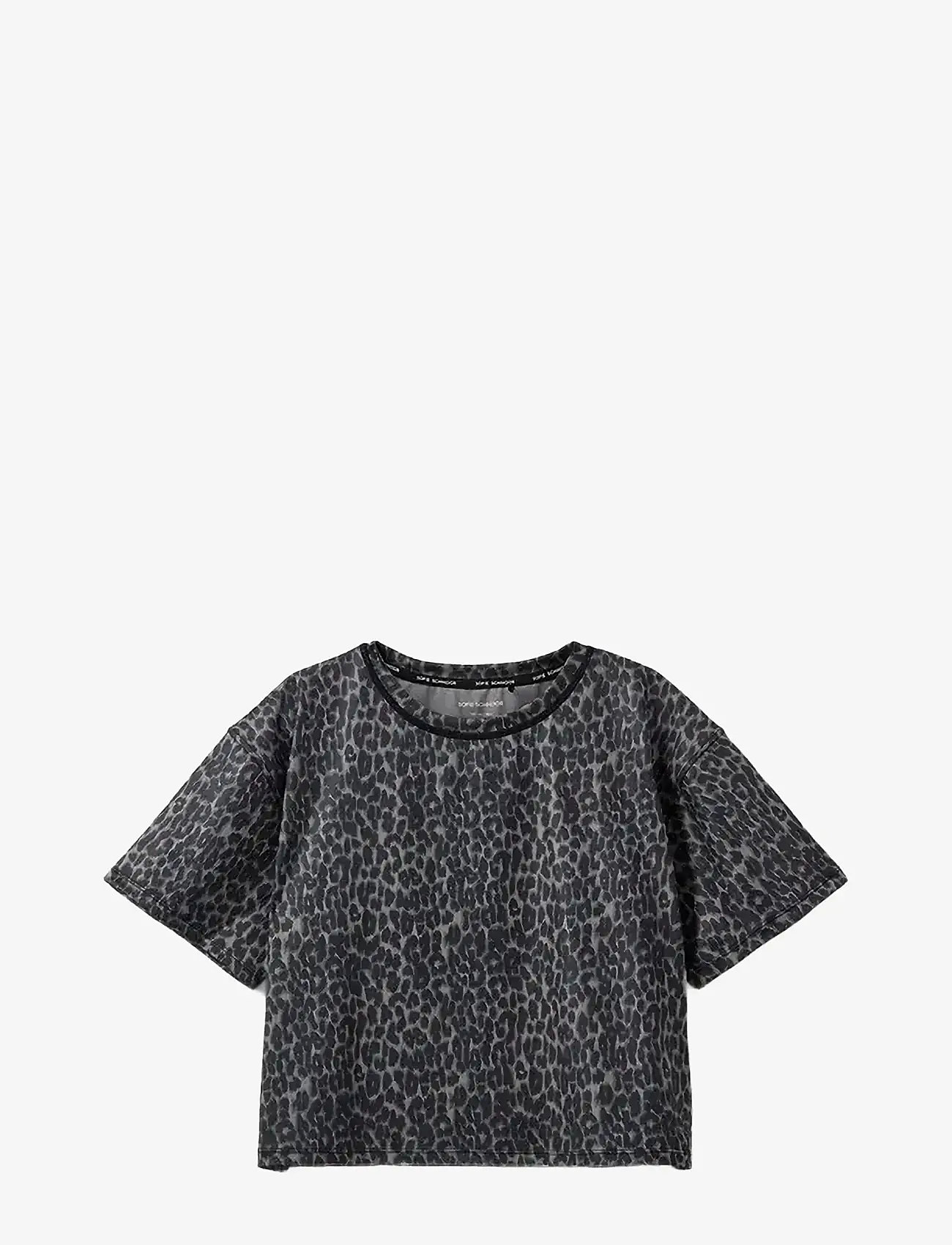 Sofie Schnoor Young - MAISY T-SHIRT - stutterma bolir - grey leopard - 0