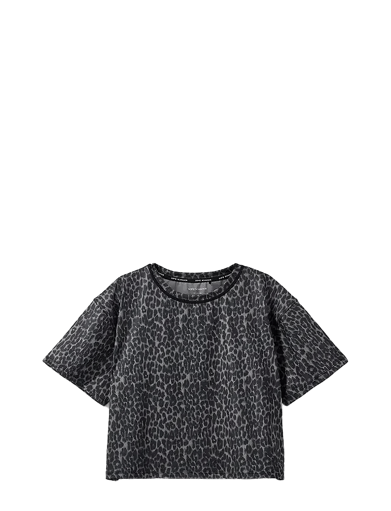 Sofie Schnoor Young - MAISY T-SHIRT - kortærmede t-shirts - grey leopard - 0