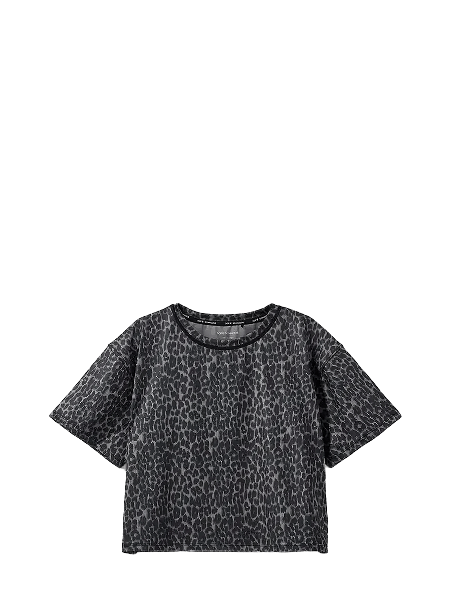 Sofie Schnoor Young - MAISY T-SHIRT - kurzärmelige - grey leopard - 0