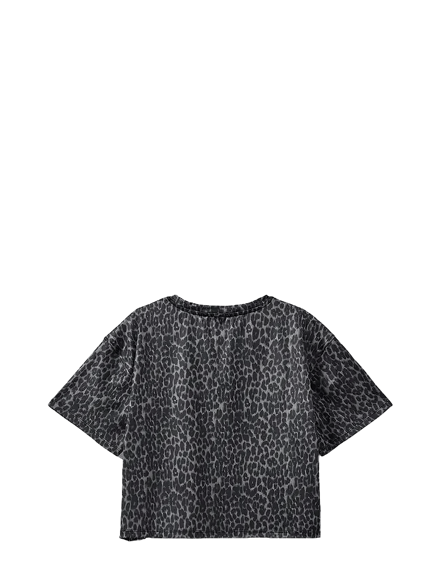 Sofie Schnoor Young - MAISY T-SHIRT - kurzärmelige - grey leopard - 1