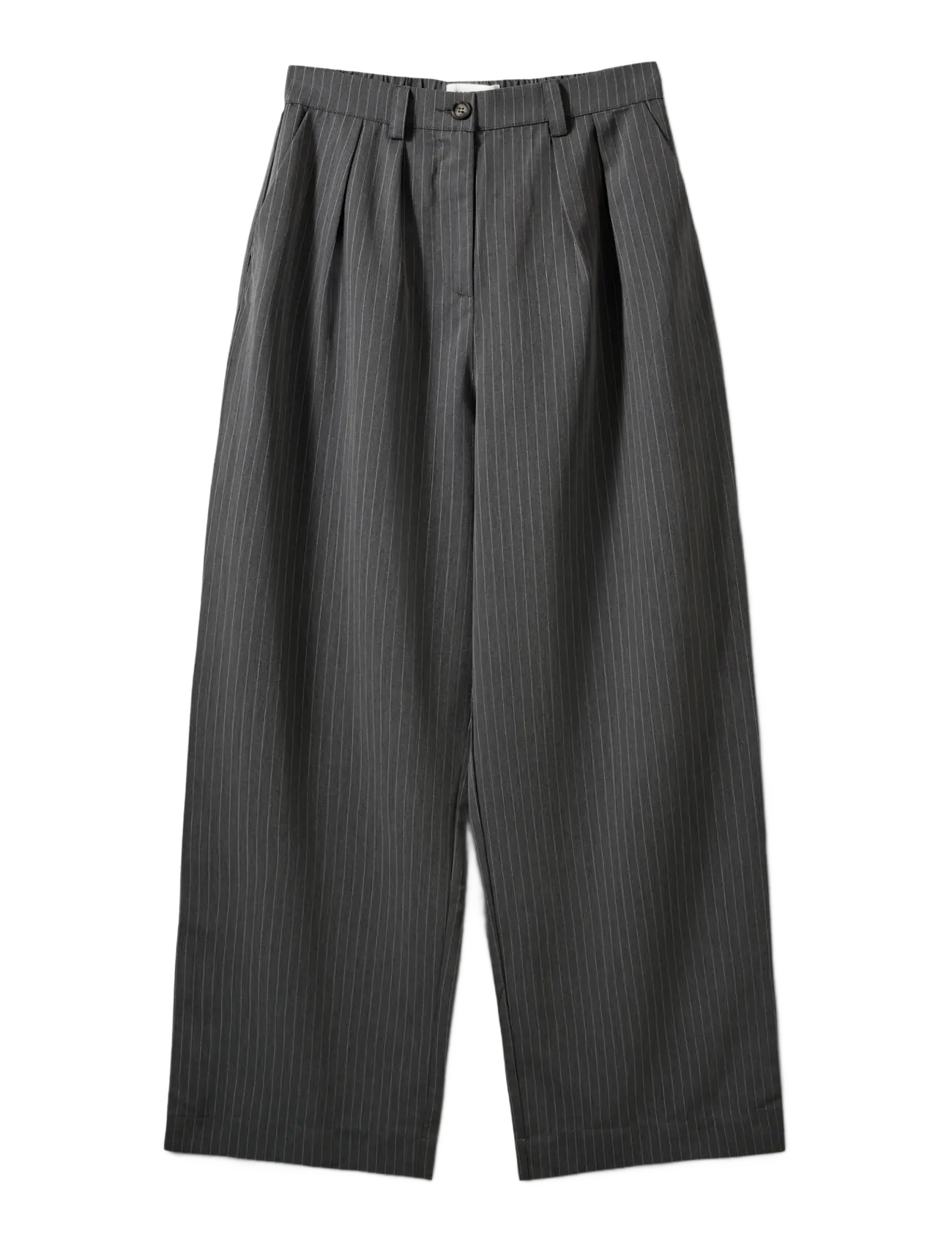 Sofie Schnoor Young MALINASY TROUSERS - Hosen - DARK GREY STRIPED / grey
