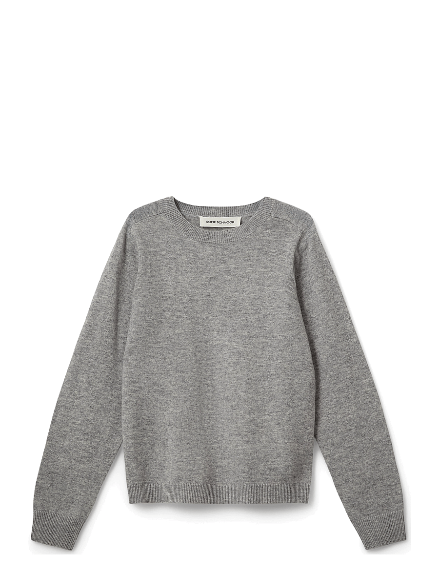 Sofie Schnoor Young - DELIASY KNIT - trøjer - grey melange - 0