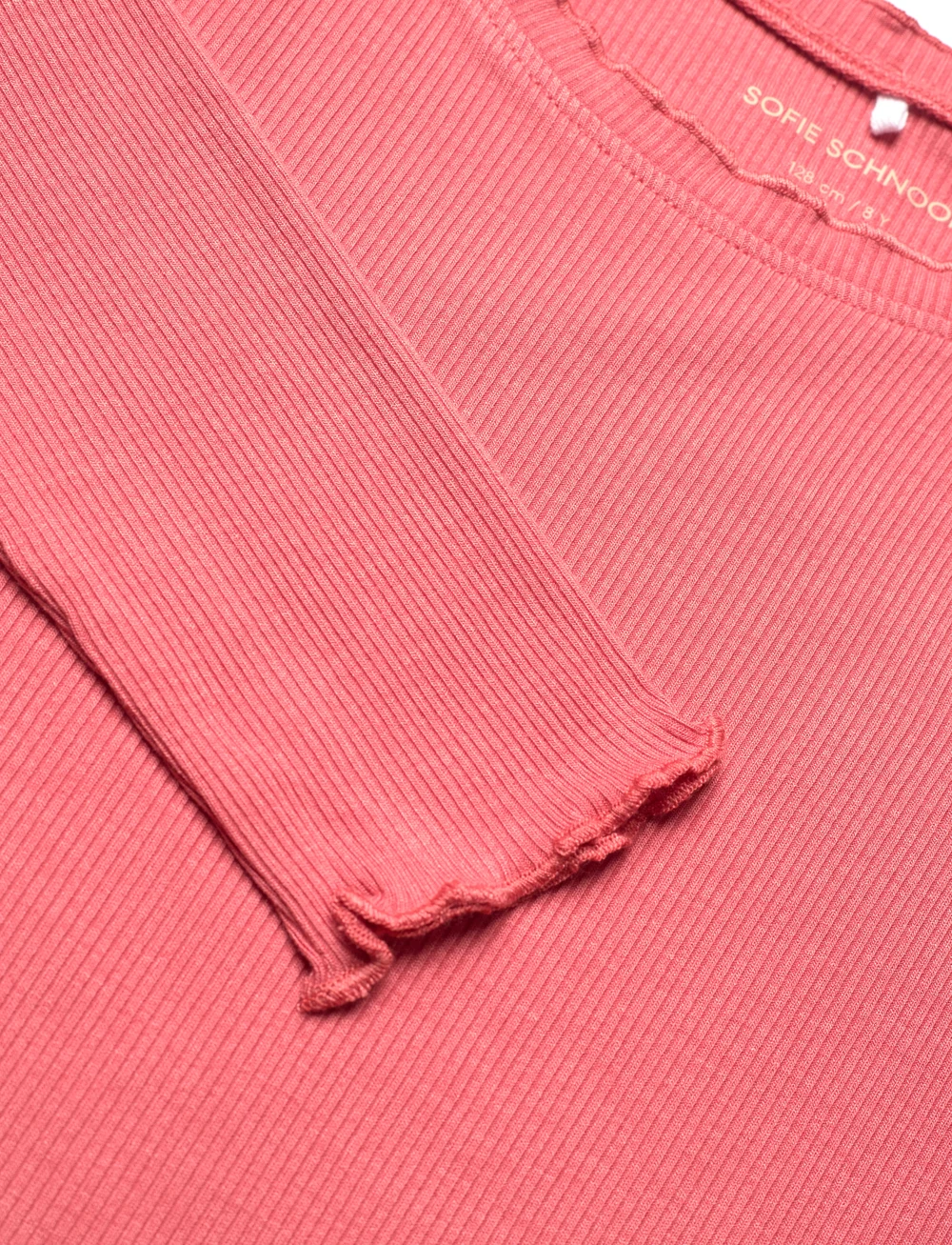 Sofie Schnoor Young - FINJASK T-SHIRT LONG SLEEVE - langærmede t-shirts - coral pink - 4