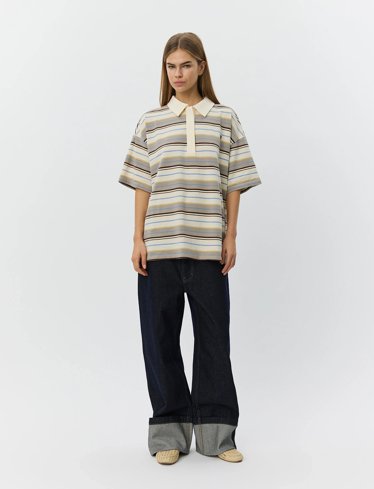 Sofie Schnoor Pilsw Oversize Striped Polo Shirt - Multi/patterned - XS