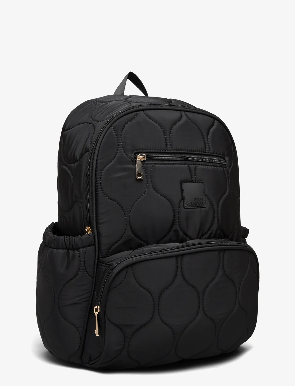 Black quilted rucksack sales