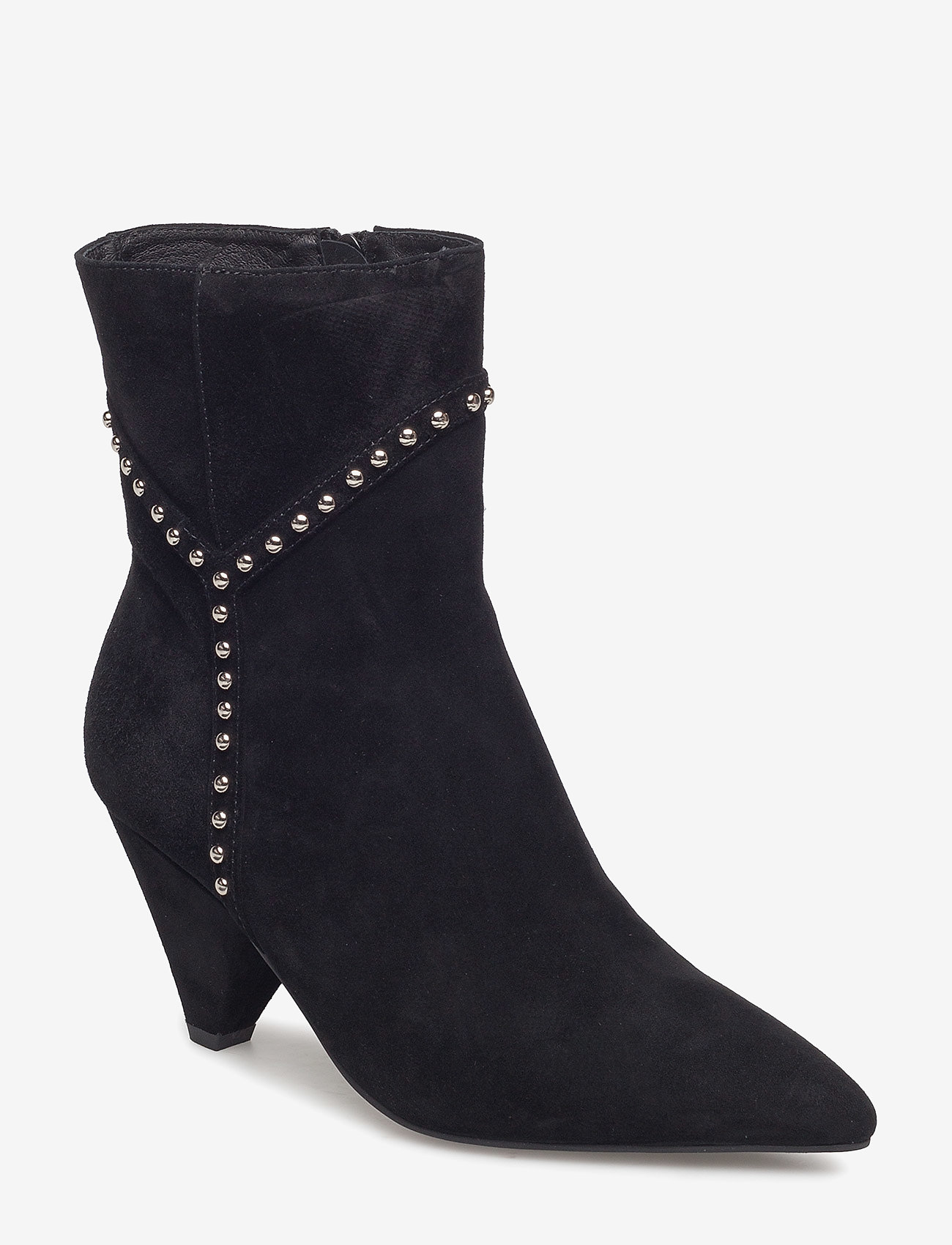 Boot with Y studs silver - BLACK