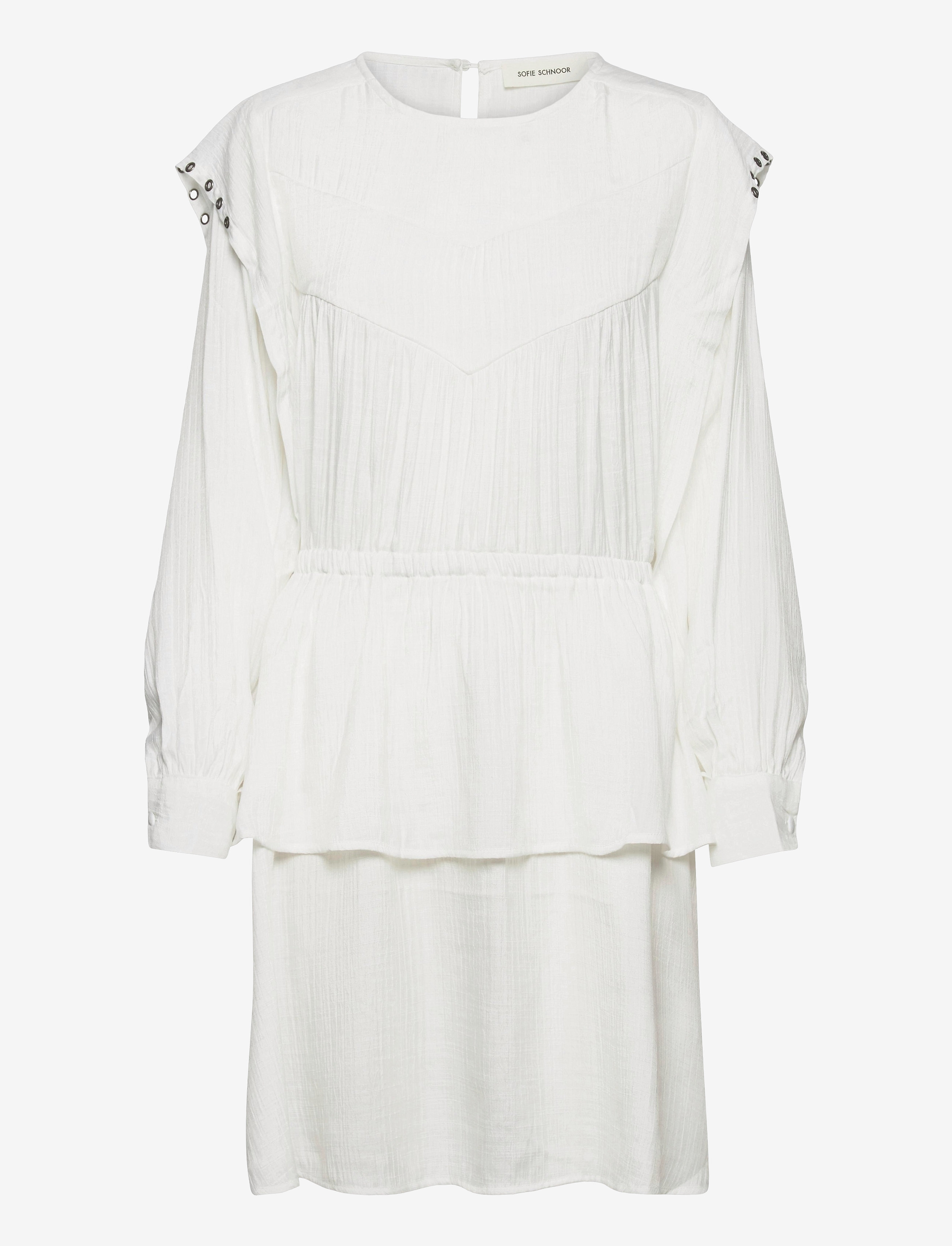 Sofie Schnoor Dress, M, White, Kjoler > Knælange Og Midi, Dame