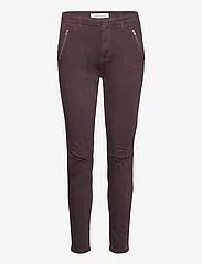Sofie Schnoor - Trousers - slim fit spodnie - dark brown - 0