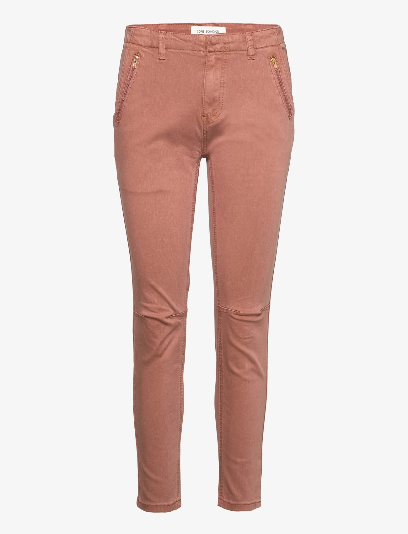 Sofie Schnoor - Trousers - slim fit spodnie - rosy brown - 0