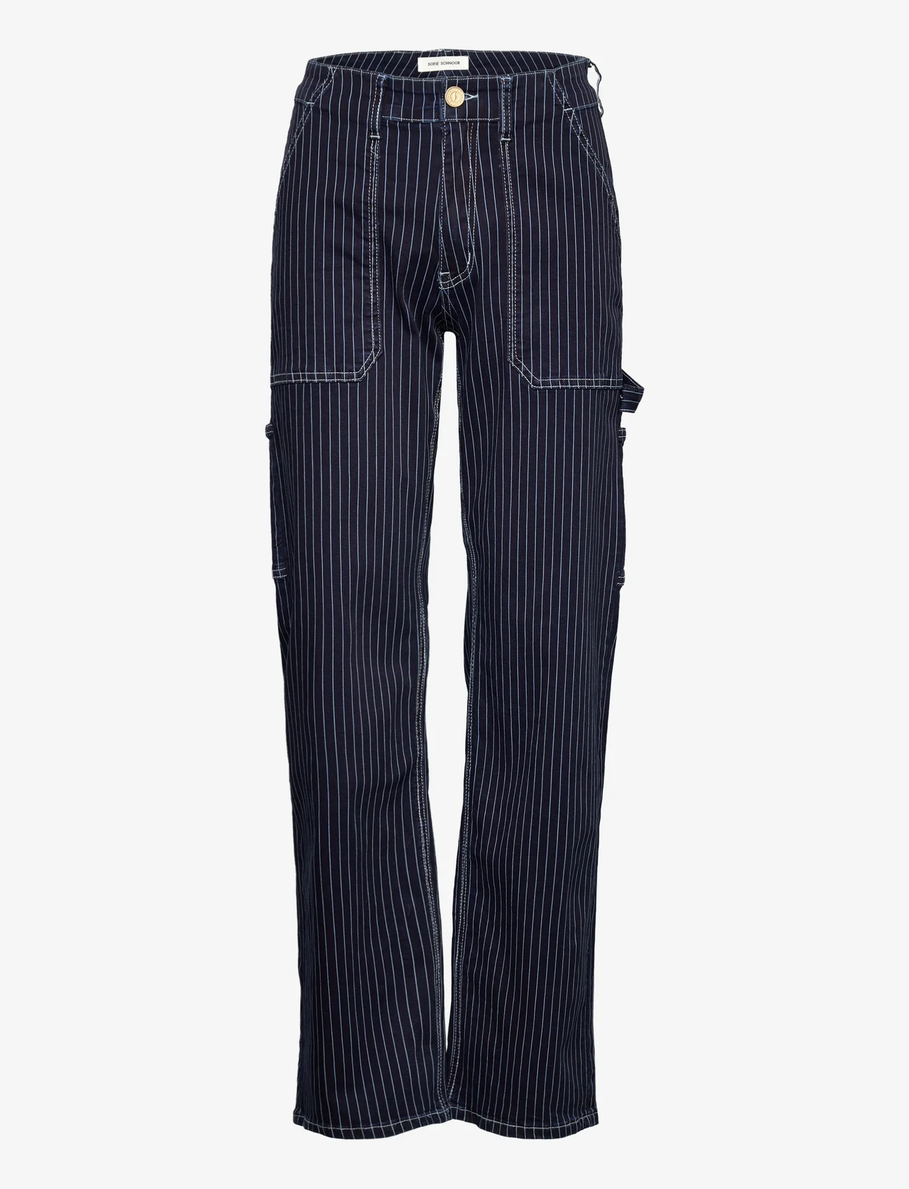 Sofie Schnoor - Trousers - jogginghosen - dark blue striped - 0