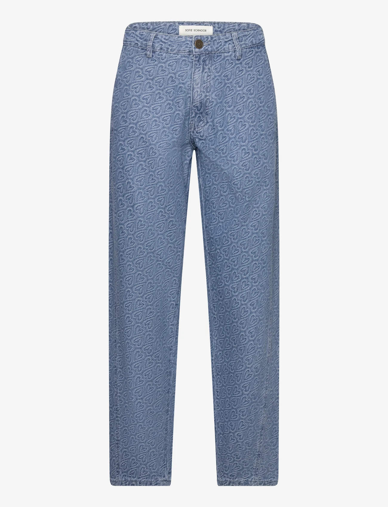 Sofie Schnoor - Trousers - džinsa bikses ar platām starām - light denim blue - 0