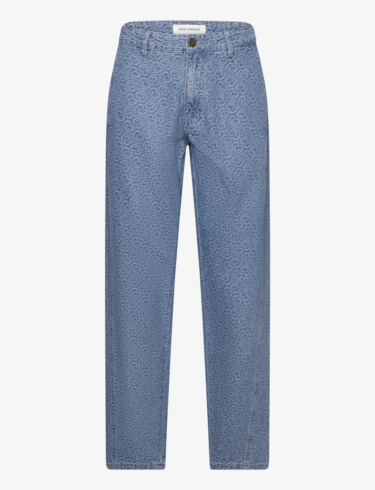 Sofie Schnoor - Trousers - hosen mit weitem bein - light denim blue - 0