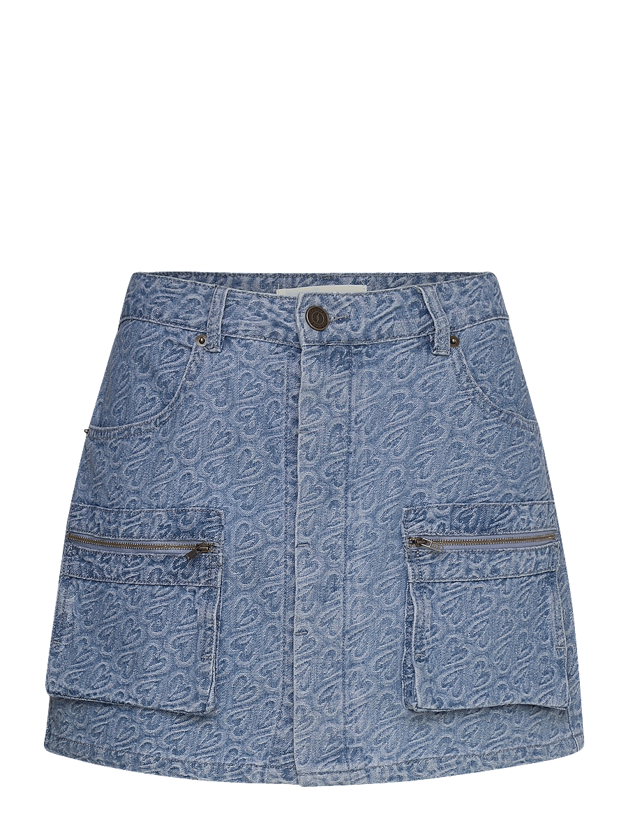 Sofie Schnoor - Skirt - denim skirts - light denim blue - 0