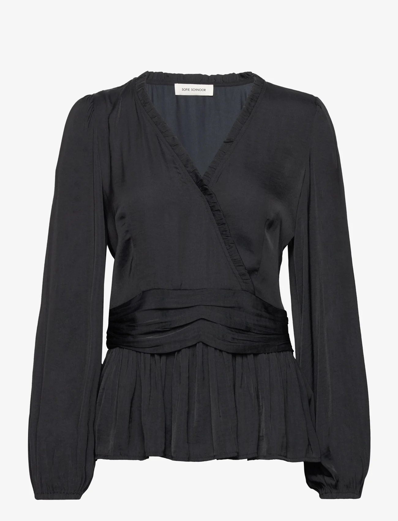 Sofie Schnoor - Blouse - long-sleeved blouses - black - 0