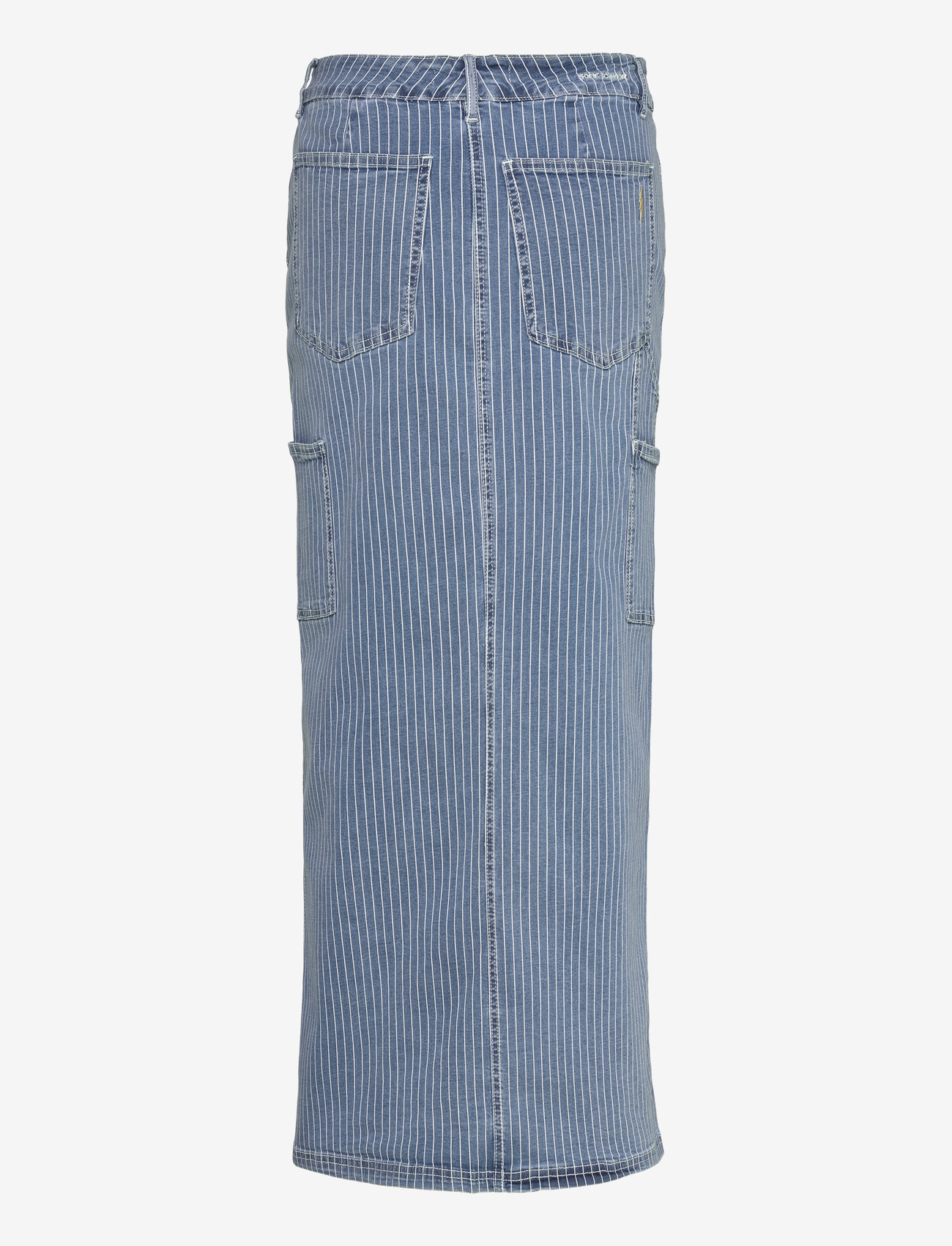 Sofie Schnoor - Skirt - denimnederdele - light blue striped - 1