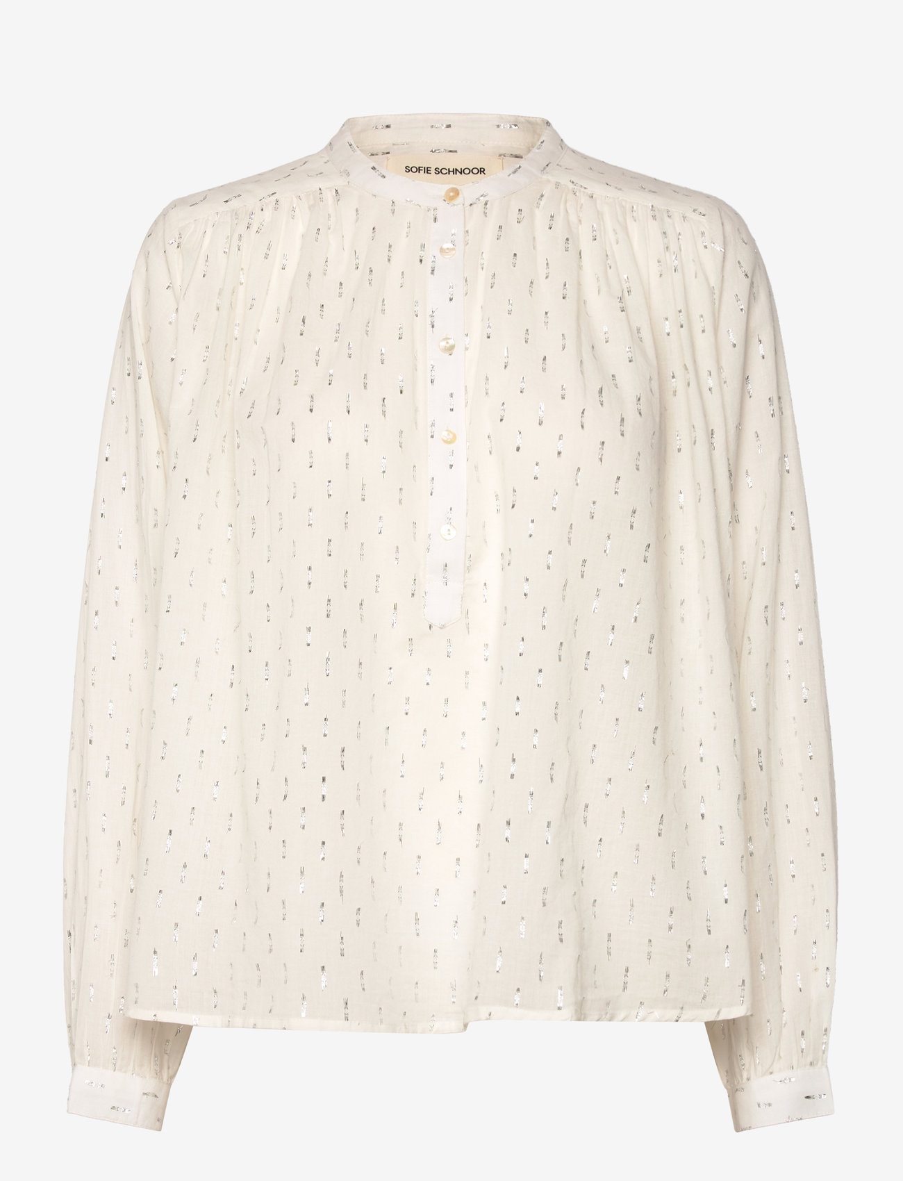 Sofie Schnoor - Shirt - langärmlige hemden - white silver - 0