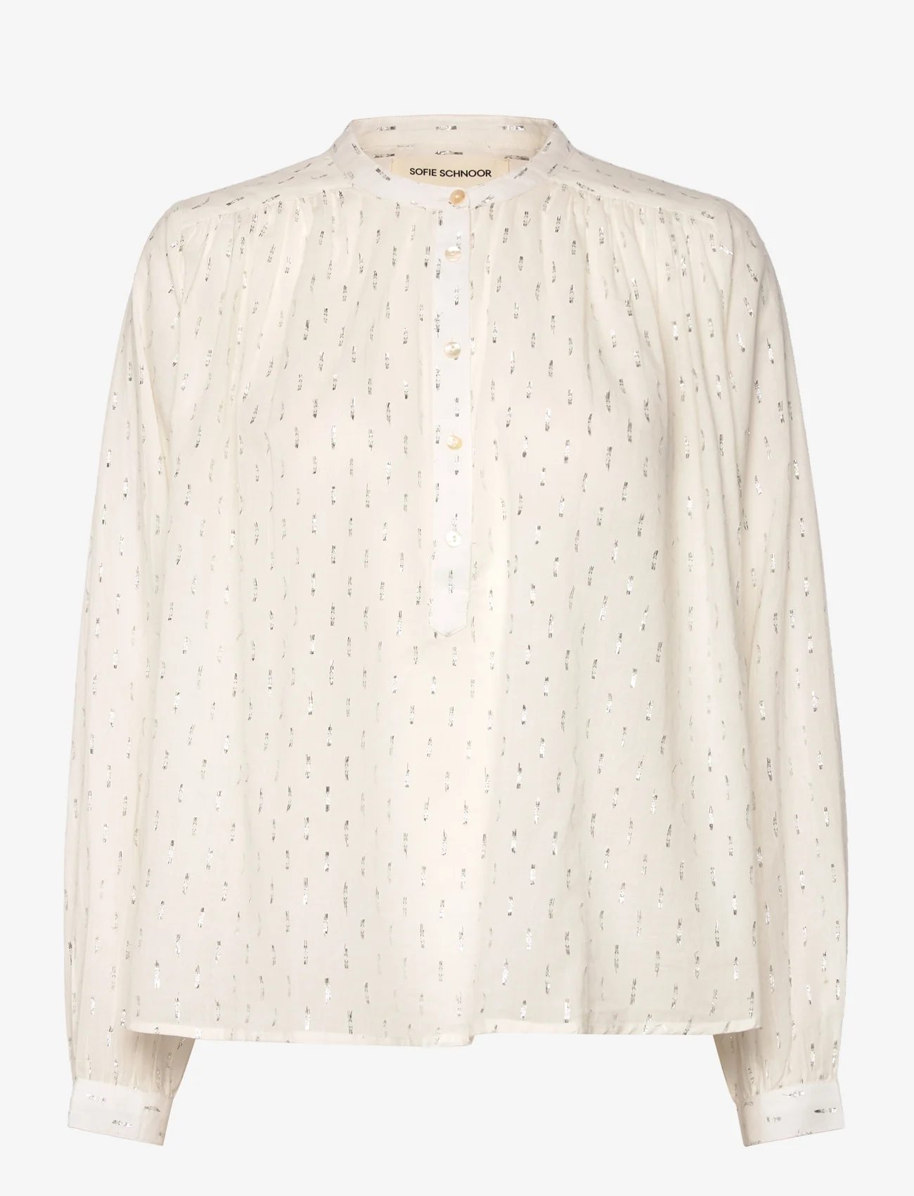 Sofie Schnoor - Shirt - koszule z długimi rękawami - white silver - 0
