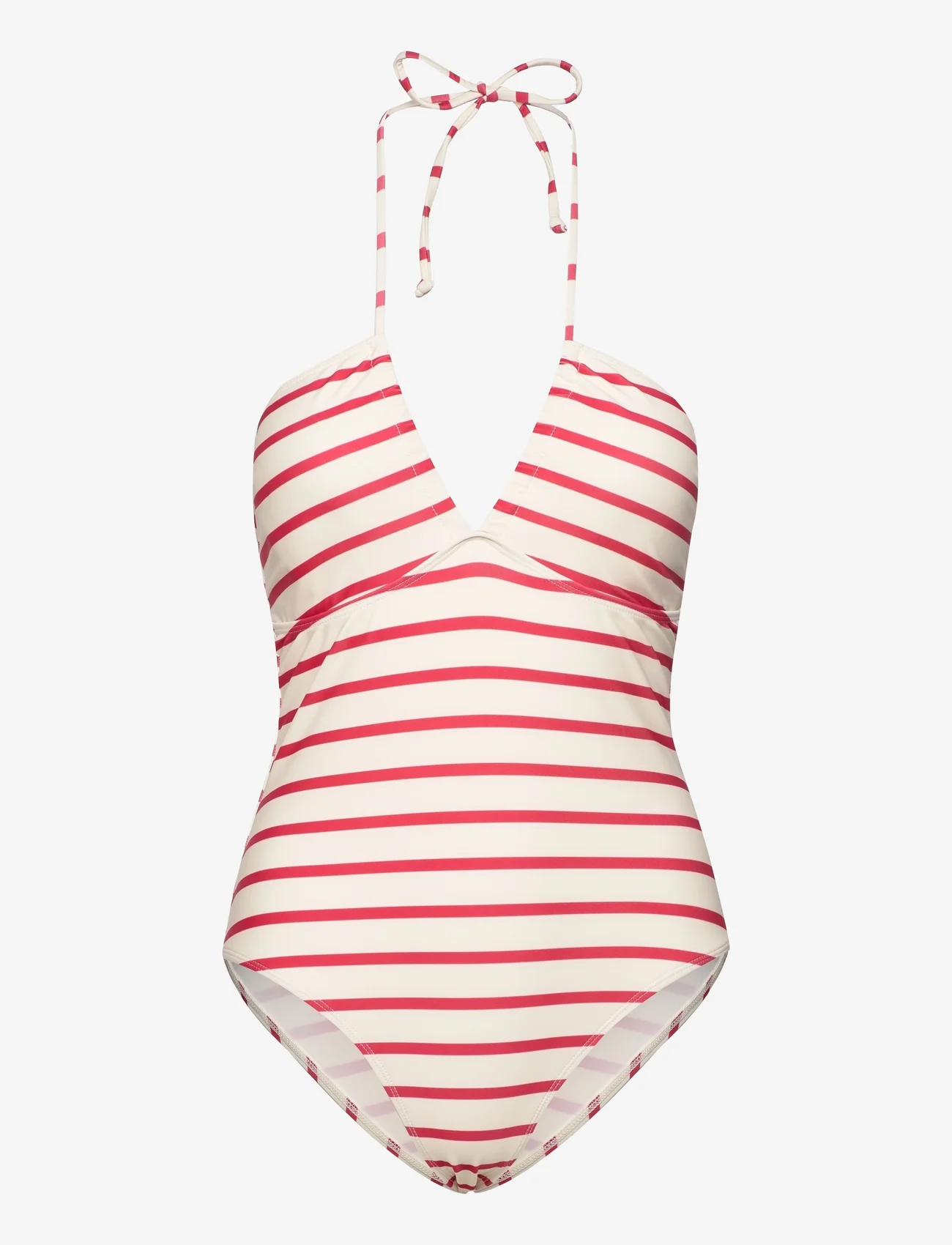 Sofie Schnoor - Swimsuit - badeanzüge - red striped - 0