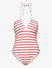 Sofie Schnoor - Swimsuit - badeanzüge - red striped - 0