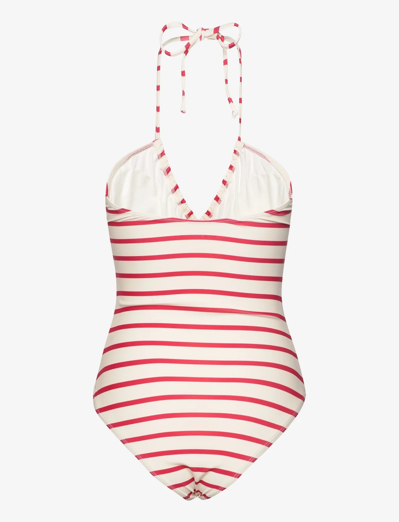 Sofie Schnoor - Swimsuit - badeanzüge - red striped - 1