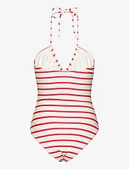 Sofie Schnoor - Swimsuit - badeanzüge - red striped - 1