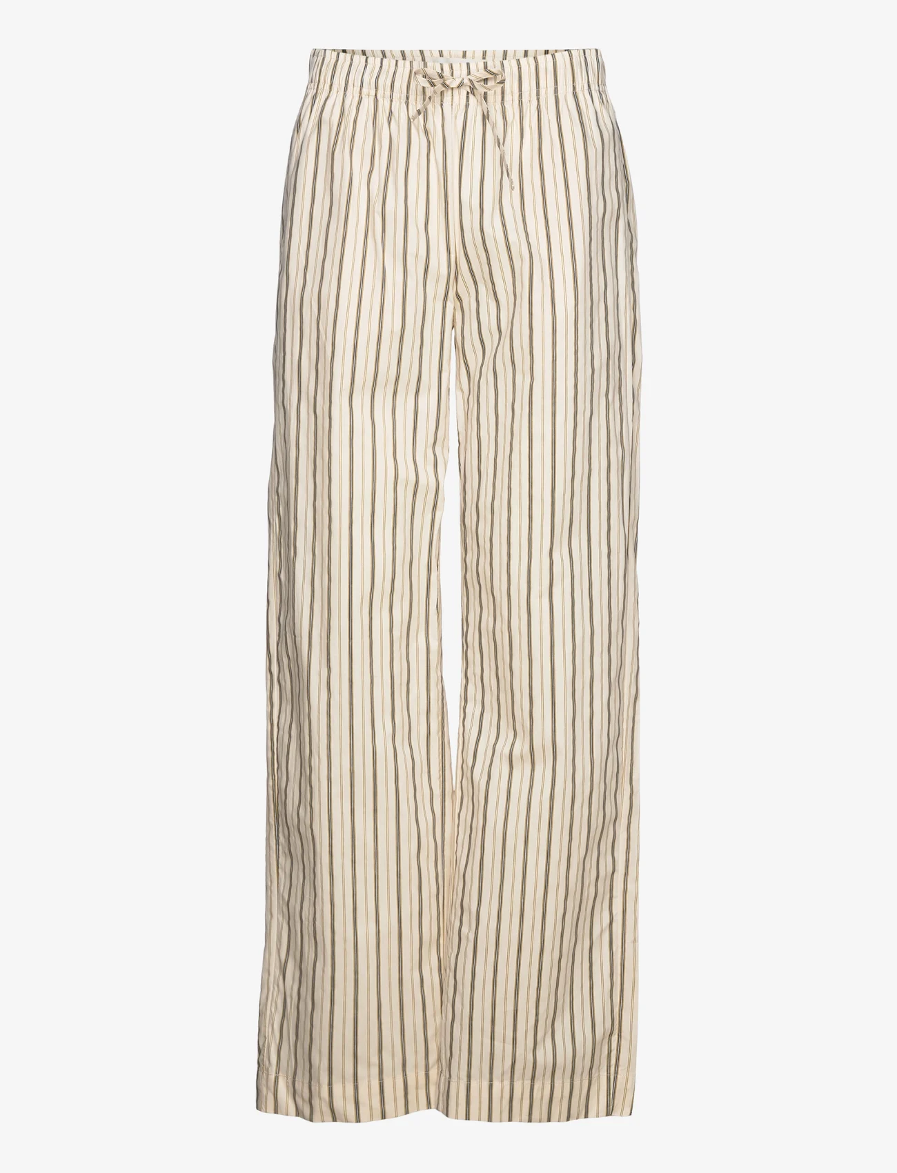 Sofie Schnoor - Trousers - leveälahkeiset housut - off white striped - 0