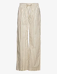 Sofie Schnoor - Trousers - laia säärega püksid - off white striped - 0