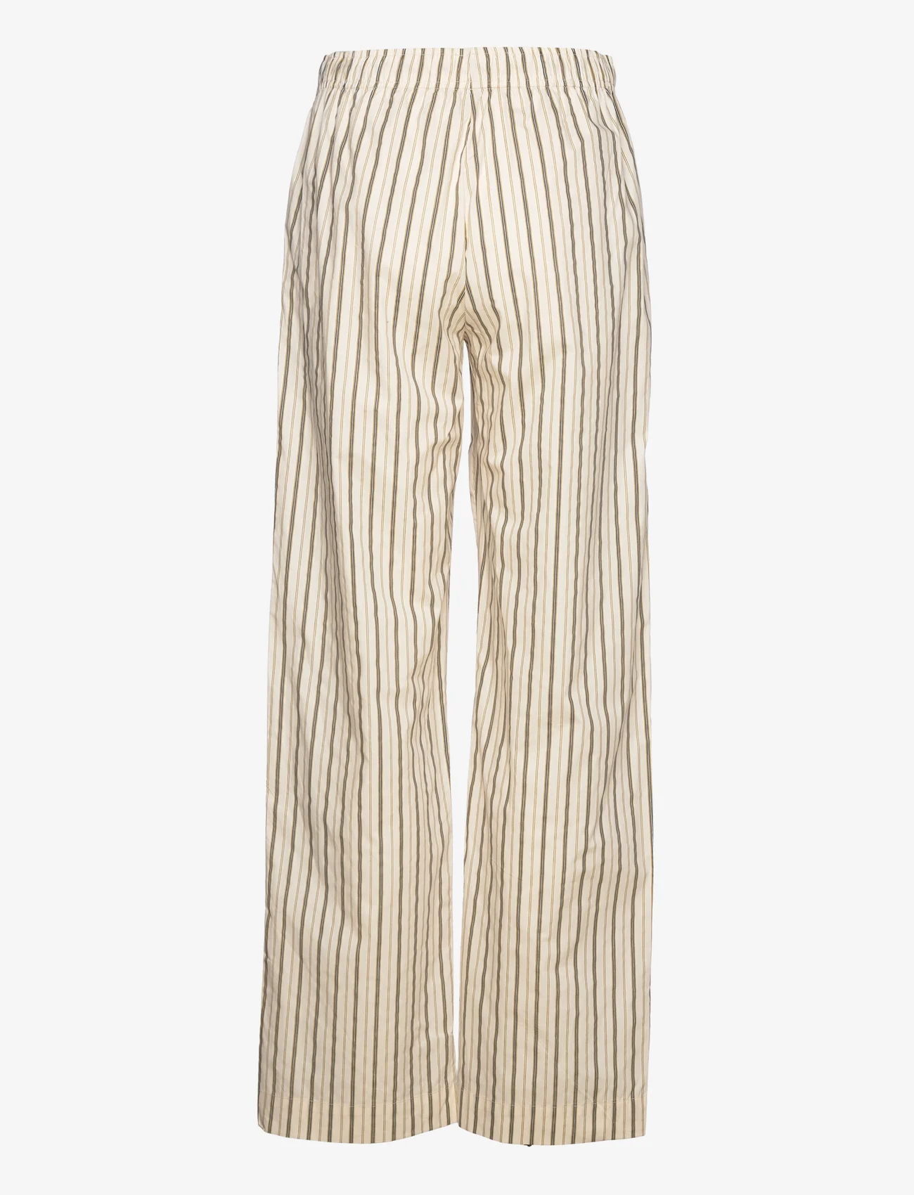 Sofie Schnoor - Trousers - leveälahkeiset housut - off white striped - 1
