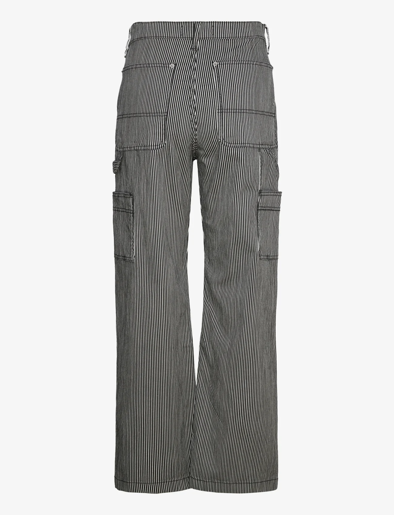 Sofie Schnoor - Trousers - brede jeans - white black striped - 1