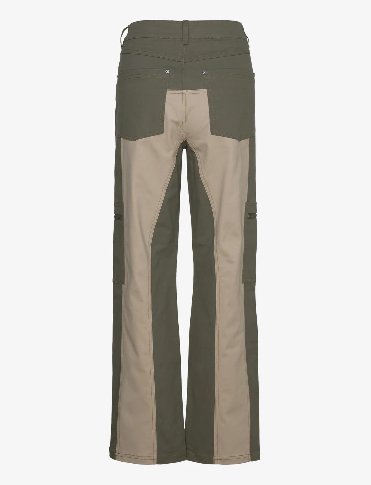 Sofie Schnoor - Trousers - džinsa bikses ar platām starām - army green - 1