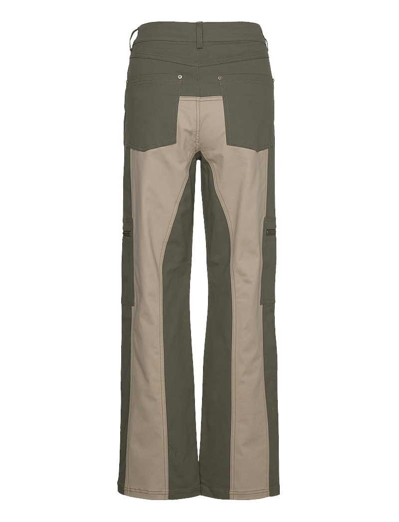 Sofie Schnoor - Trousers - wide leg jeans - army green - 1