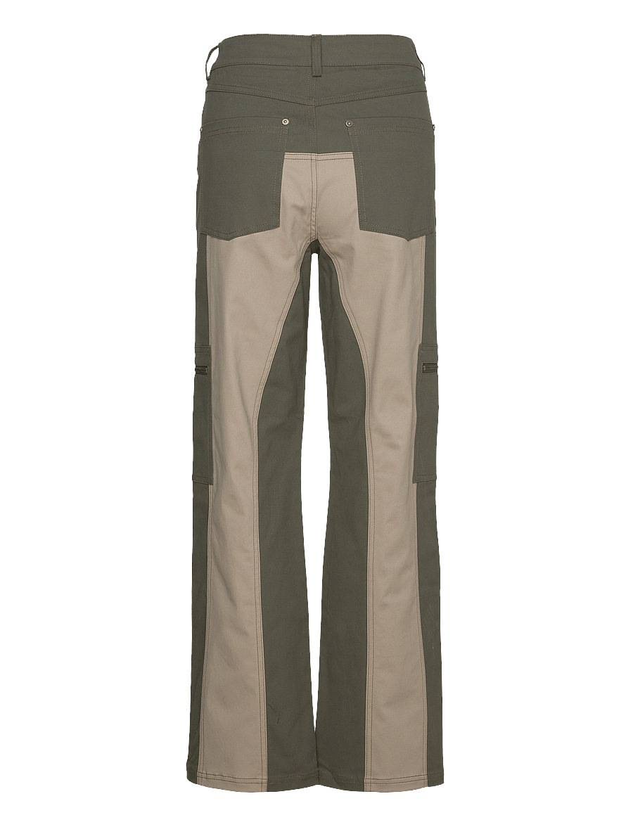Sofie Schnoor - Trousers - wide leg jeans - army green - 1