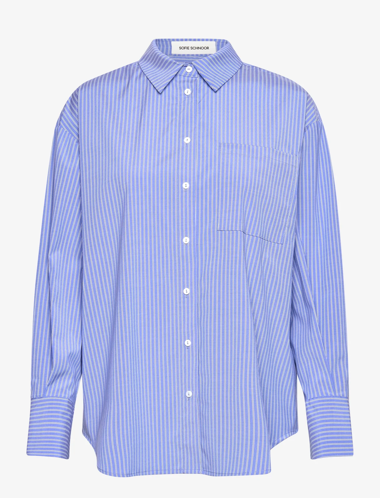 Sofie Schnoor - Shirt - langermede skjorter - blue striped - 0