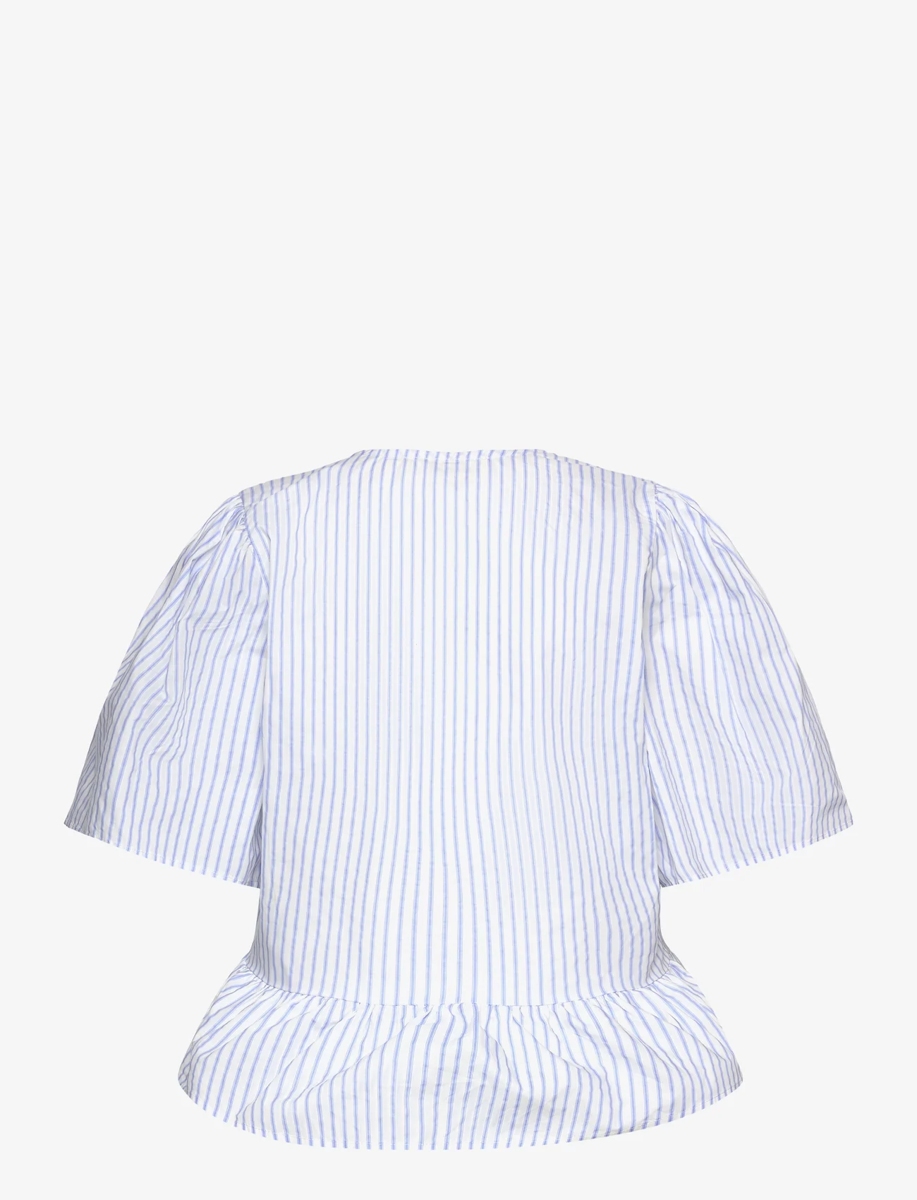 Sofie Schnoor - Shirt - short-sleeved blouses - light blue striped - 1