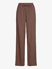 Sofie Schnoor - Trousers - linen trousers - chocolate brown - 0