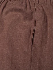Sofie Schnoor - Trousers - linen trousers - chocolate brown - 2