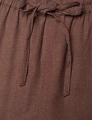 Sofie Schnoor - Trousers - linnen broeken - chocolate brown - 3