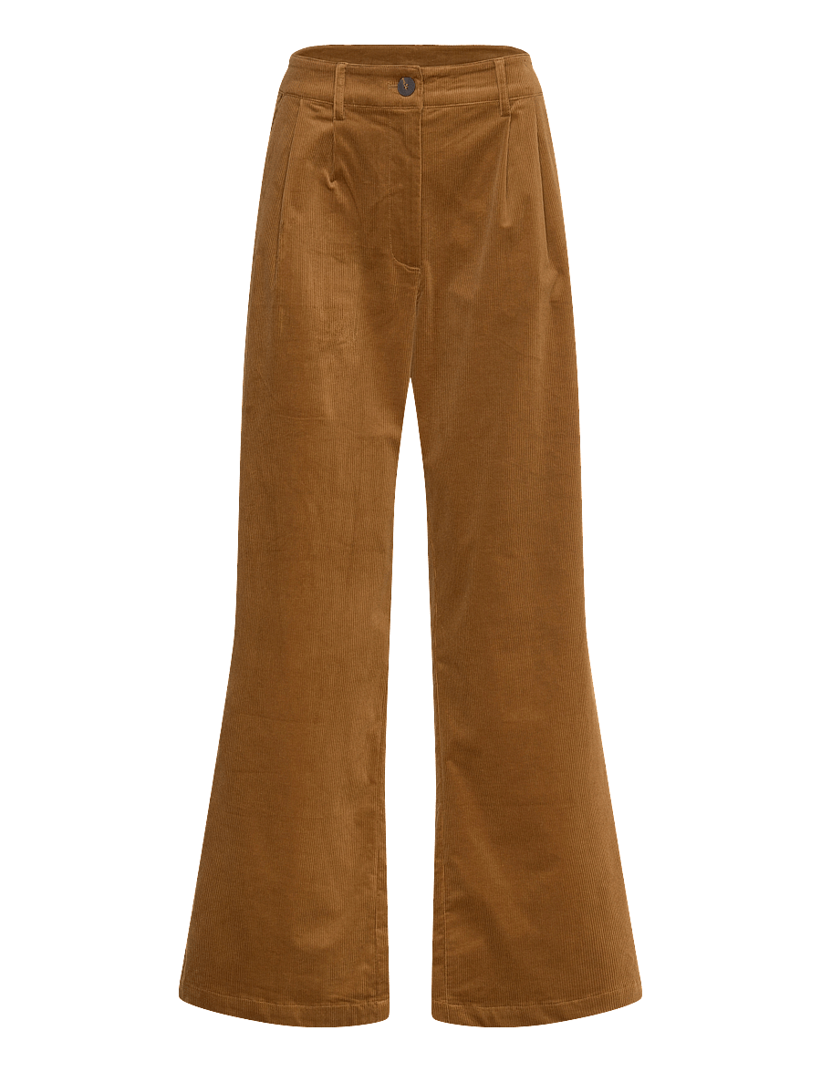 Sofie Schnoor - MALINASW TROUSERS - wide leg trousers - mustard - 1