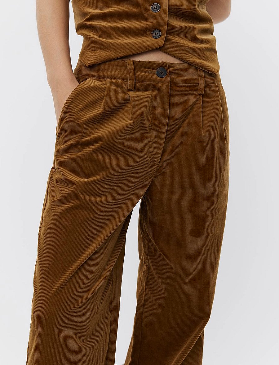 Sofie Schnoor - MALINASW TROUSERS - wide leg trousers - mustard - 4