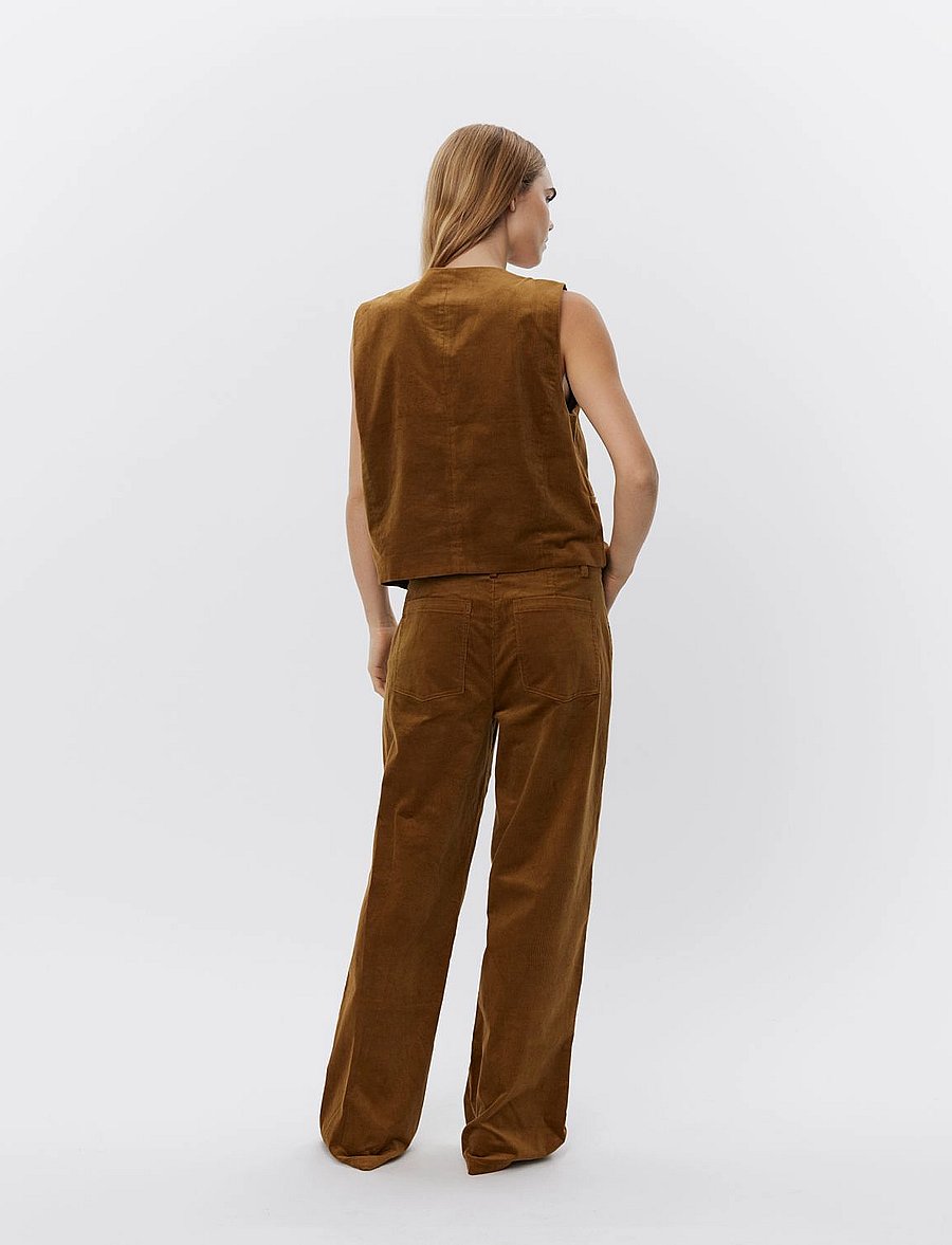 Sofie Schnoor - MALINASW TROUSERS - wide leg trousers - mustard - 5