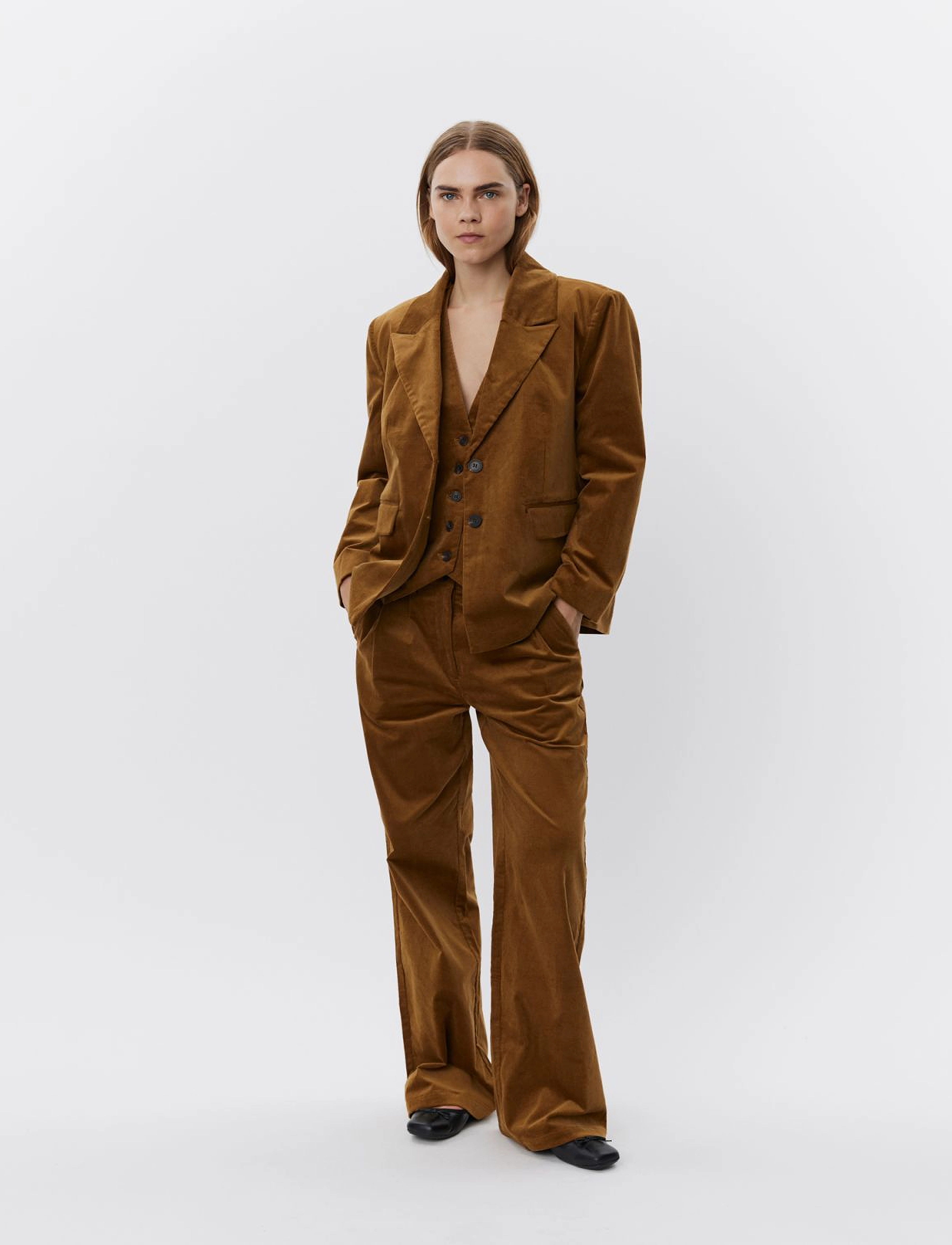 Sofie Schnoor - PENNYSW BLAZER - festtøj til outletpriser - mustard - 3