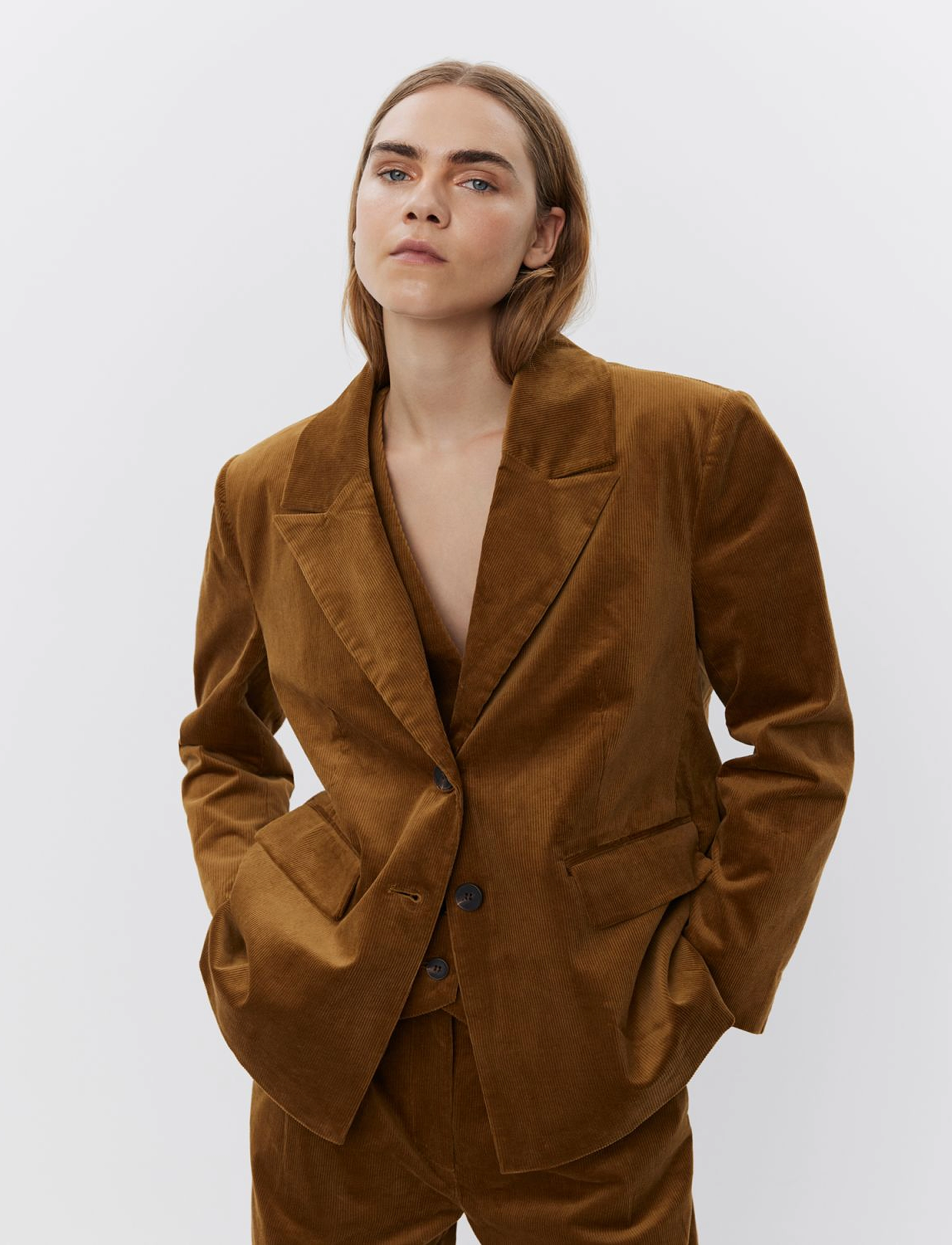 Sofie Schnoor - PENNYSW BLAZER - festtøj til outletpriser - mustard - 4