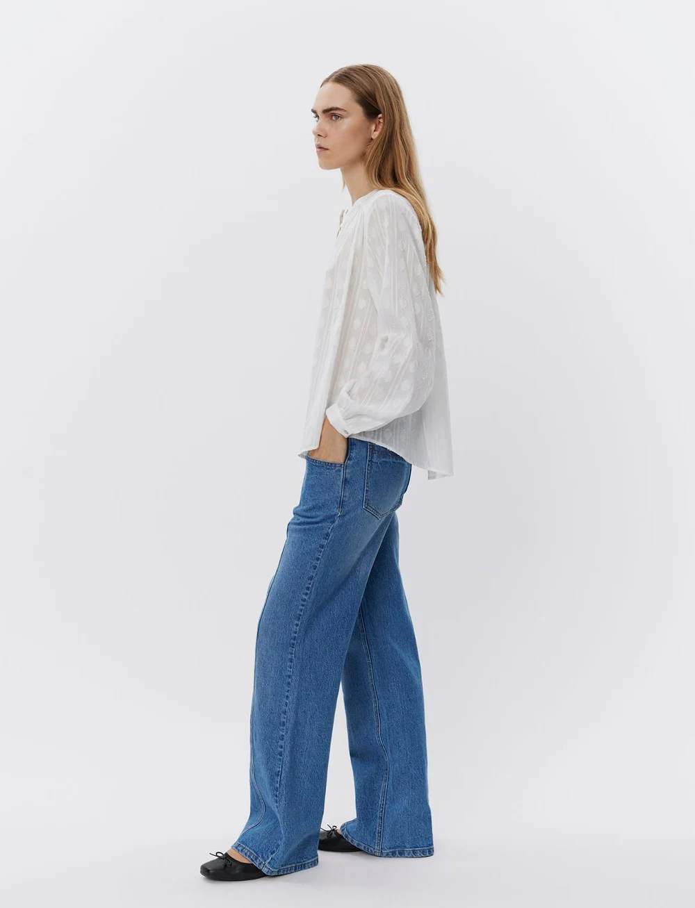 Sofie Schnoor - AYOSW SHIRT - pikkade varrukatega särgid - white - 0