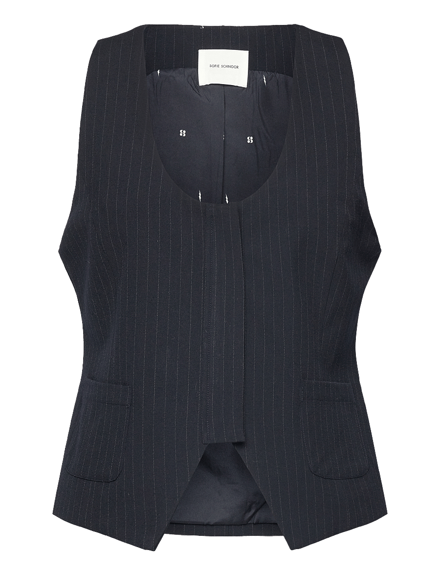 Sofie Schnoor - YOKOSW VEST - waistcoats - navy - 1