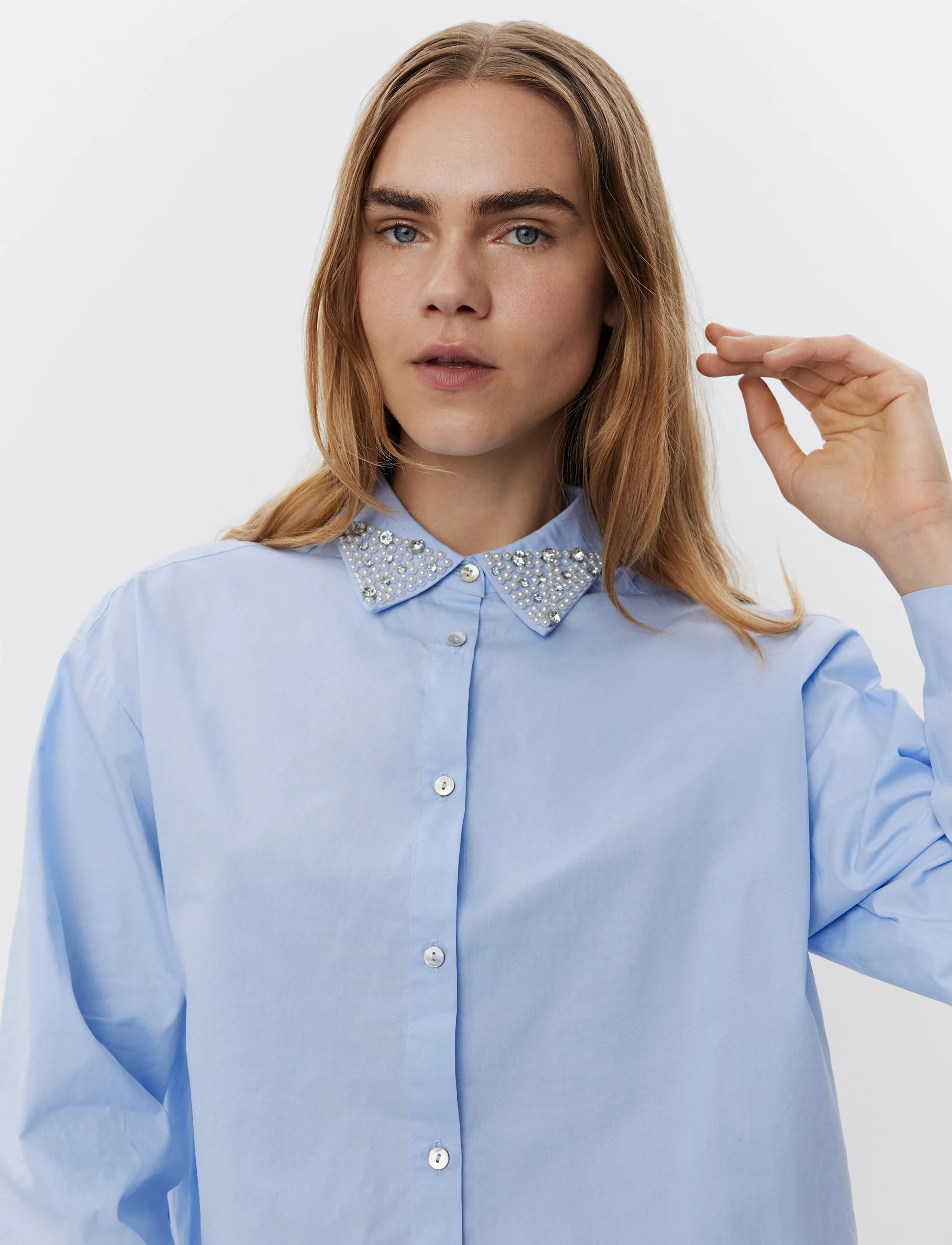 Sofie Schnoor - ELLIDASW SHIRT - langærmede skjorter - ice blue - 0