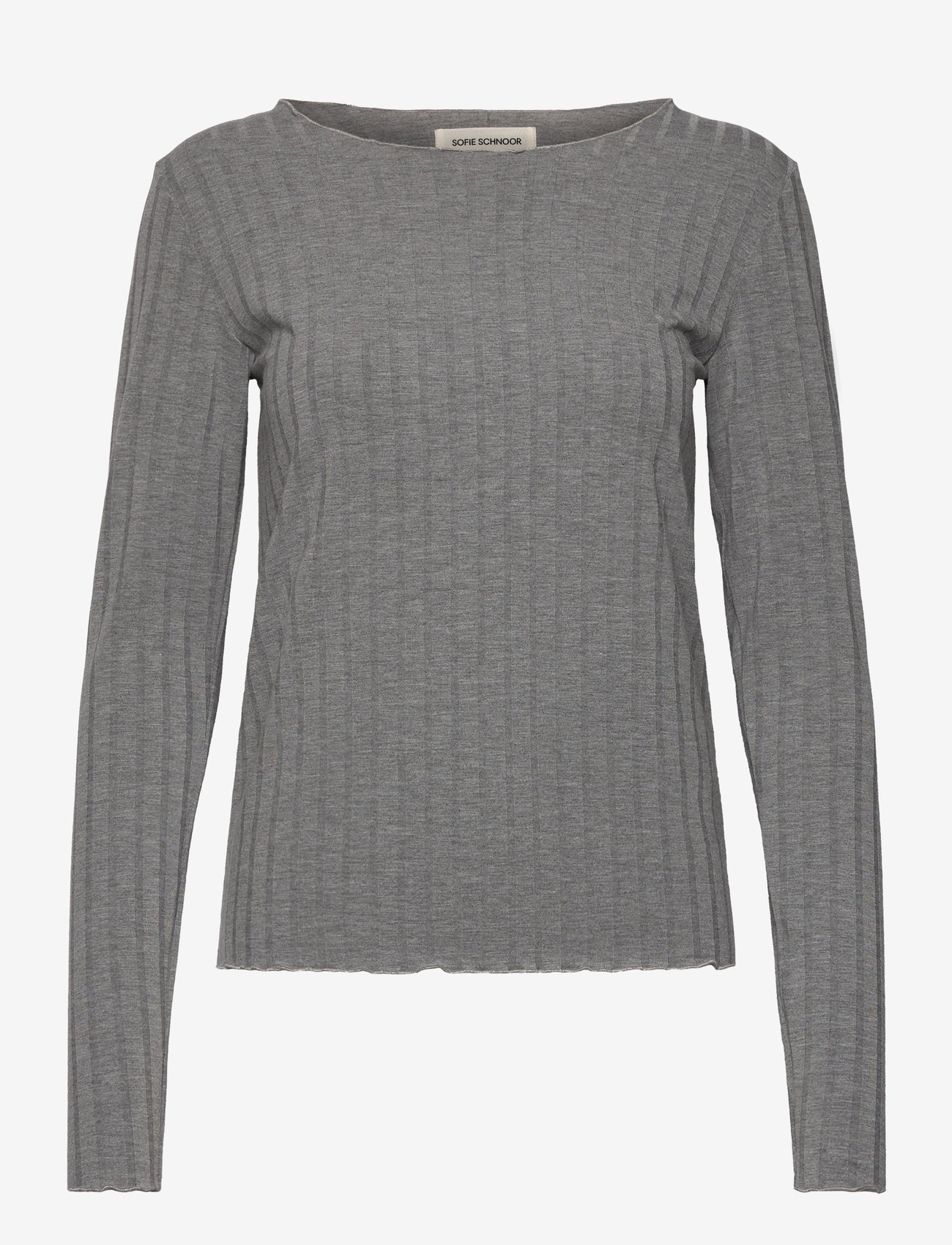 Sofie Schnoor - MATTIESW T-SHIRT LONG SLEEVE - grey melange - 1