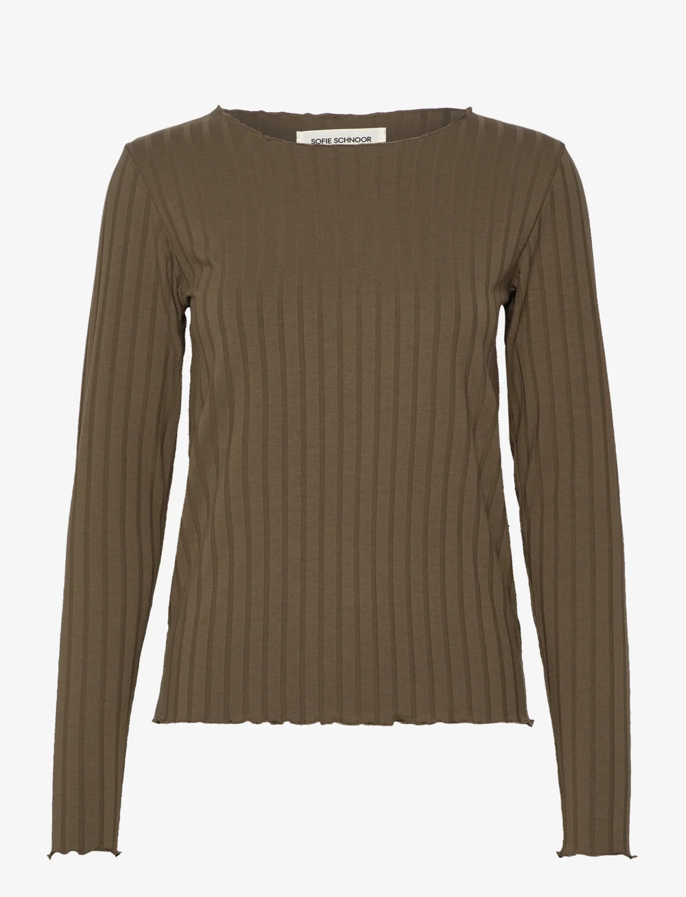 Sofie Schnoor - MATTIESW T-SHIRT LONG SLEEVE - långärmade toppar - olive - 1