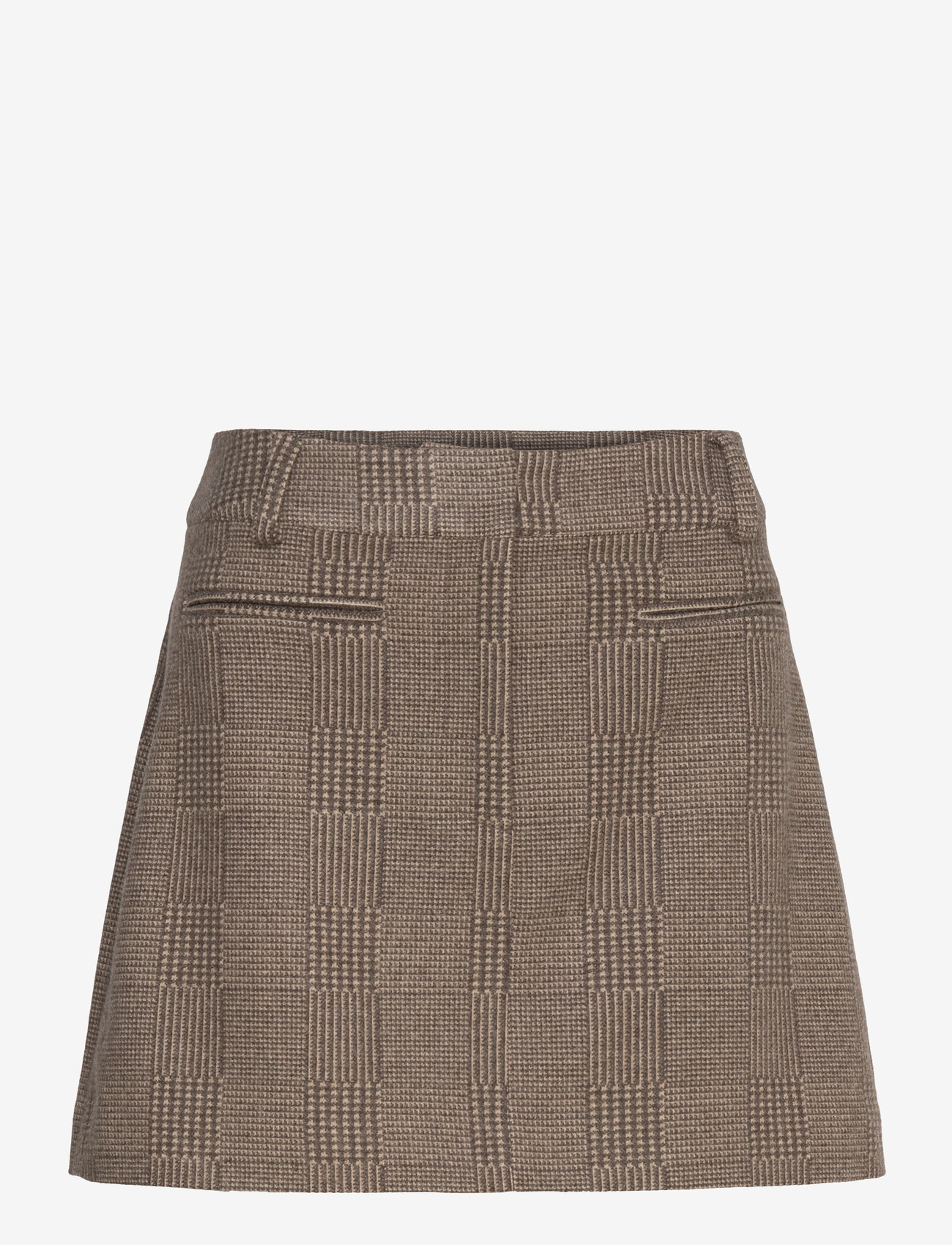 Sofie Schnoor - ROBYNSW SKIRT - kurze röcke - brown check - 0