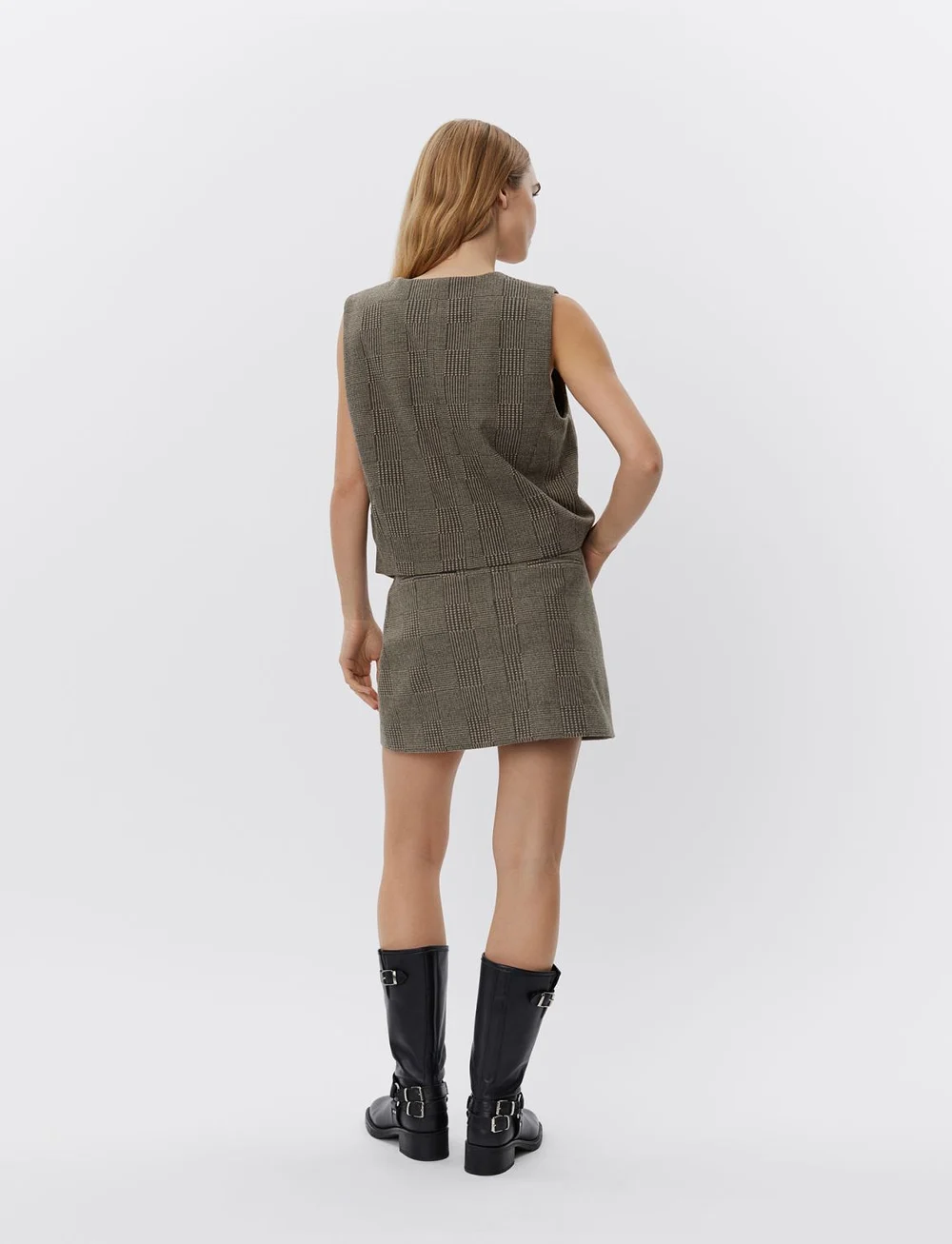 Sofie Schnoor - ROBYNSW SKIRT - korta kjolar - brown check - 4