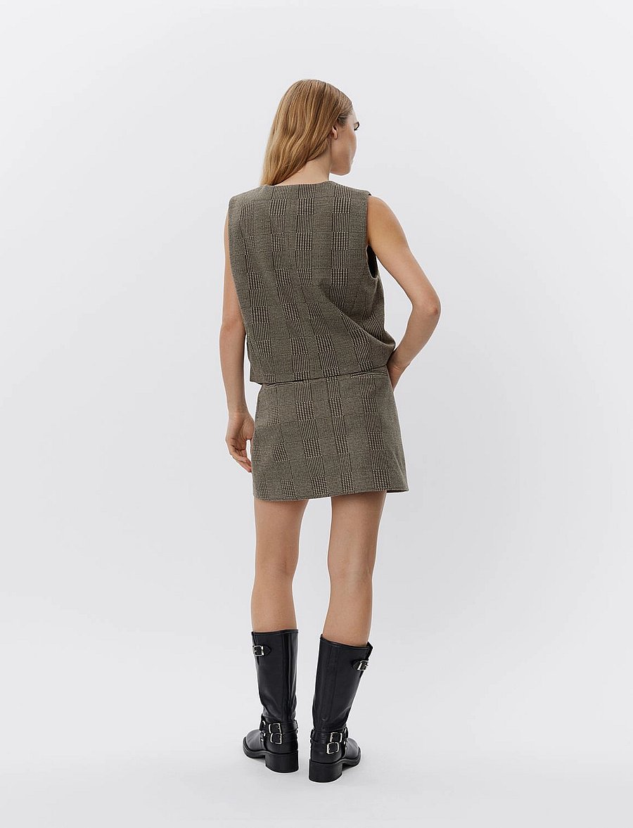 Sofie Schnoor - Skirt - brown check - 4